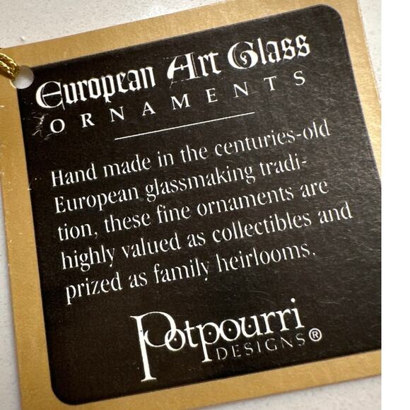 NEW Vtg Fore! Santa Golfer Mercury Glass Hand Made in Poland Plaid Outfit - Picture 7 of 10